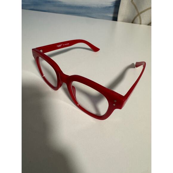 Madison Avenue Blue Light Blocking Glasses Oversized (Red) - Picture 3 of 5